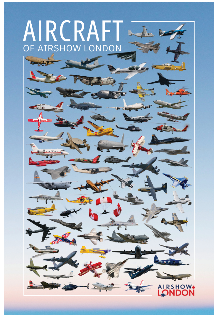 Aircraft of Airshow London Poster